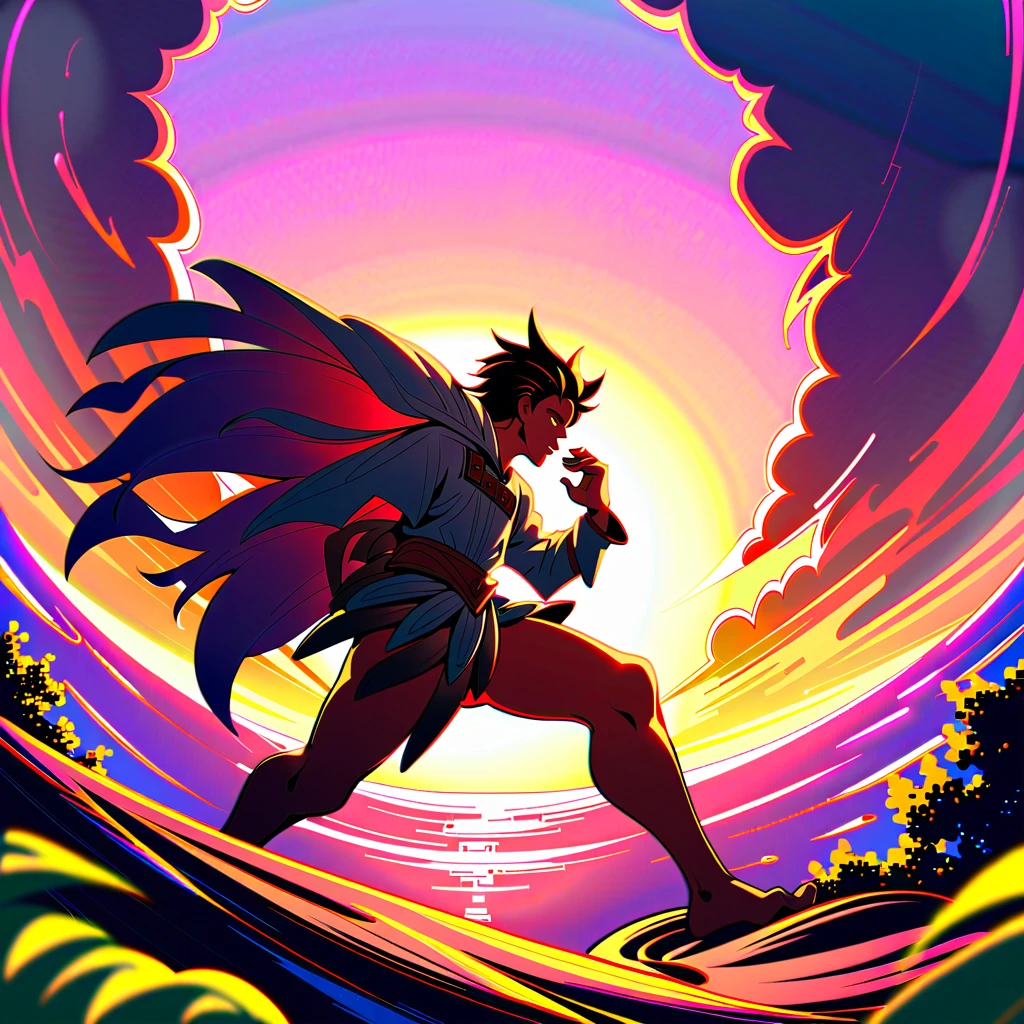 Ryza (Ryzalin Stout), Claudia Valentz, (masterpiece: 2), best quality, ultra highres, original, extremely detailed, perfect lighting, (anime style), (fantasy setting), (vibrant colors), (dynamic pose), (detailed background), (soft light), (warm atmosphere), (adventure theme), (close friendship), (cheerful expressions), (detailed costumes), (lush greenery), (sunset lighting)