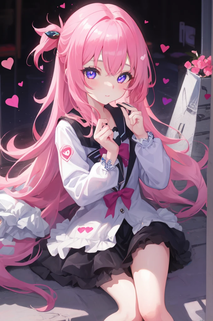 score_9, score_8_up, score_7_up, score_6_up, <lora:DPOXL:1> <lora:banpai akiraXL_JS2_lokr_V12:1>1girl, solo, reisen udongein inaba, animal ears, long hair, rabbit ears, blood, jacket, blazer, spot color, crescent, lips, pink eyes, checkered background, nail polish, paint splatter