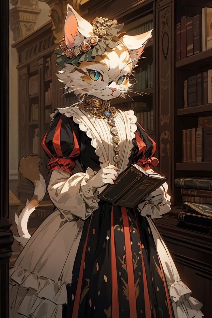 a drawing of a cat with long hair and a black blouse, cute anime cat girl, very beautiful fluffy kitten, cute anime catgirl, anime catgirl, beautiful young kitten, catgirl, realistic anime cat, attractive cat girl, very beautiful anime cat, anime cat, very beautiful furry art, warrior cats gray, Furry cat, Egito