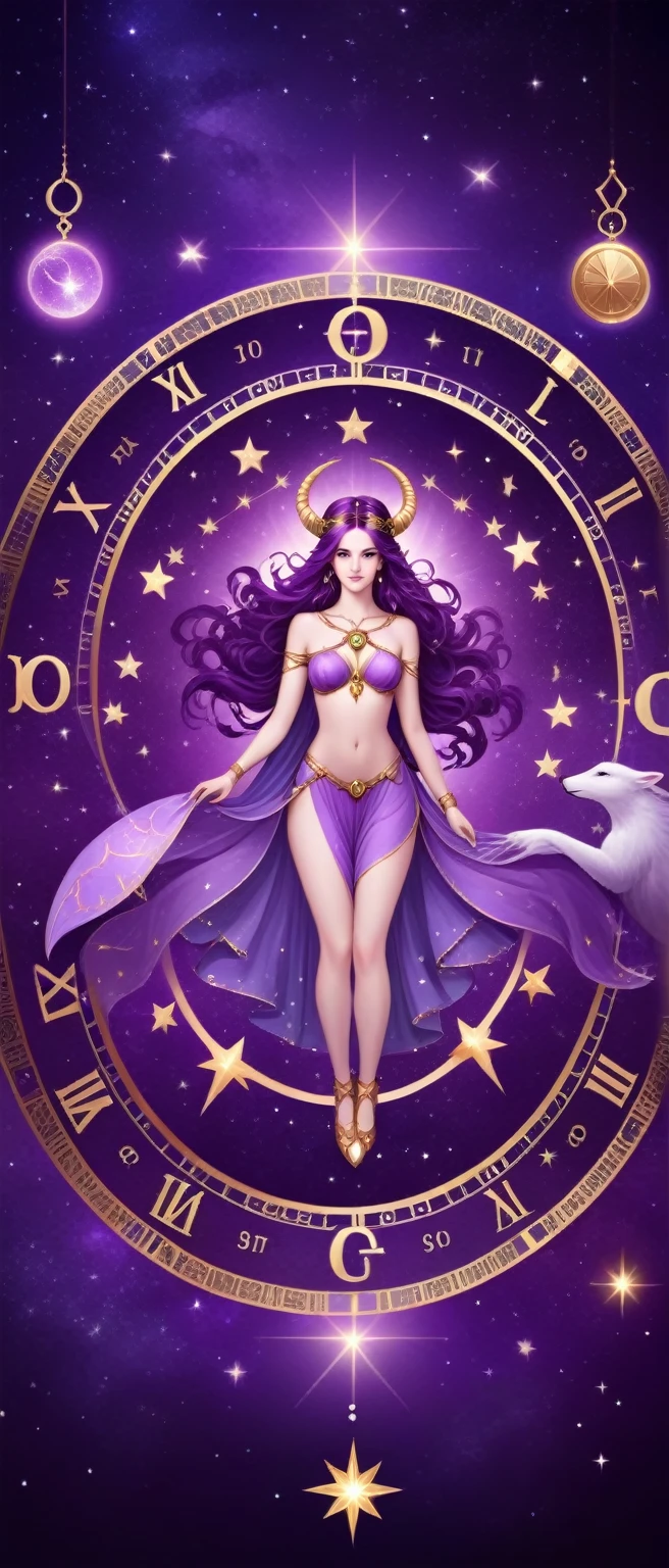 Zodiac signs with stars and constellations on purple background, astral background, Magic Talisman, tarot card background, Infinite Space Clock Background, Background is purple, Portrait background, libra symbol, Fantasy game spell symbols, alchemy, geometry and astrology, Magical glowing time portal, Magic Circle, zodiac sign libra, Purple theme, summoning circle, Magic Symbols