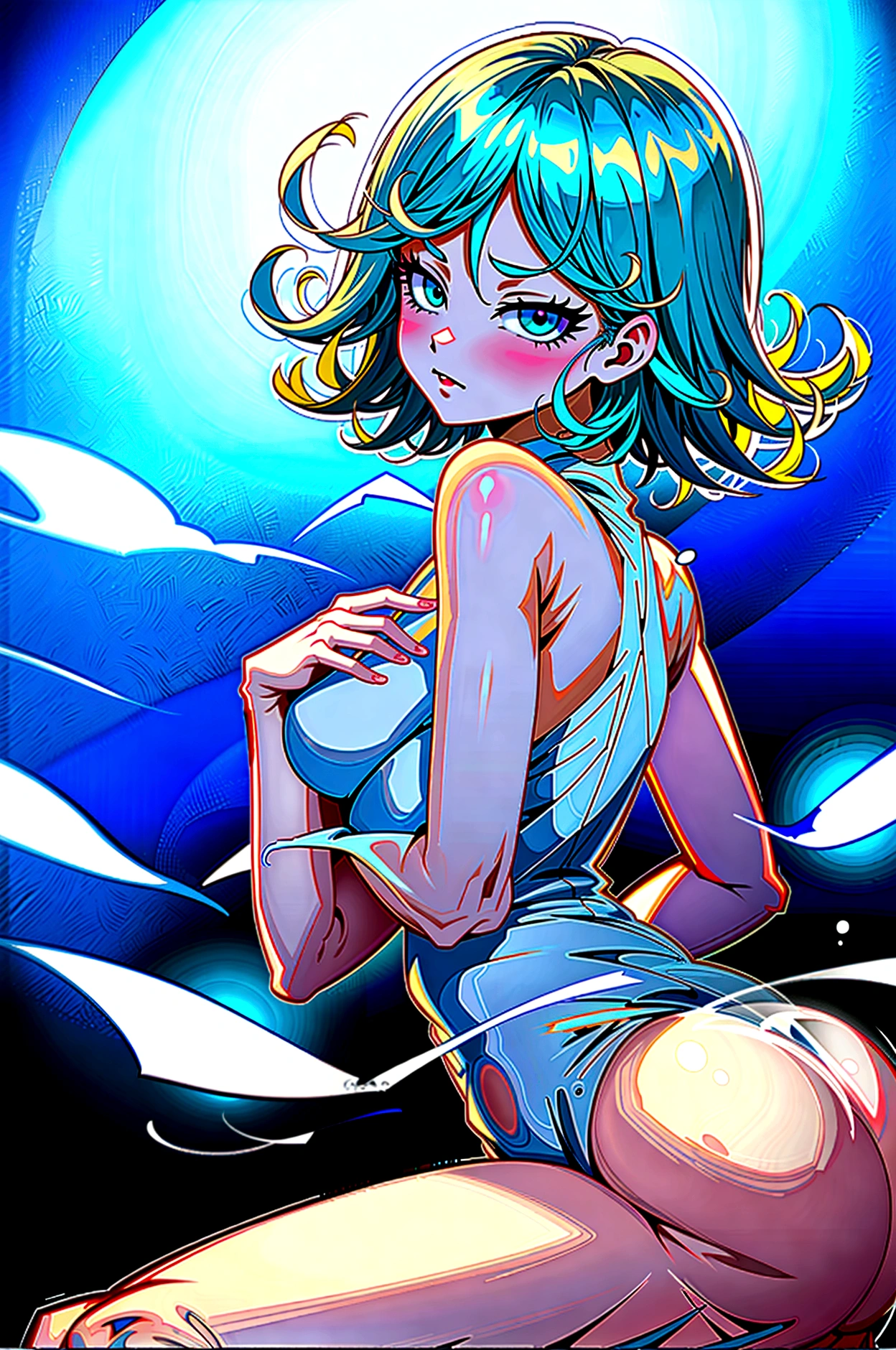 Tatsumaki naked with big ass