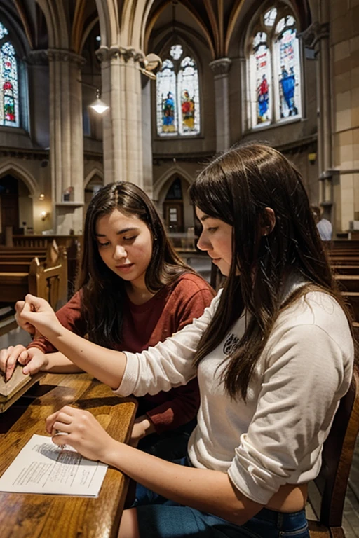 YOUNG PEOPLE IN ACTIVITIES WITHIN A PARISH CHURCH