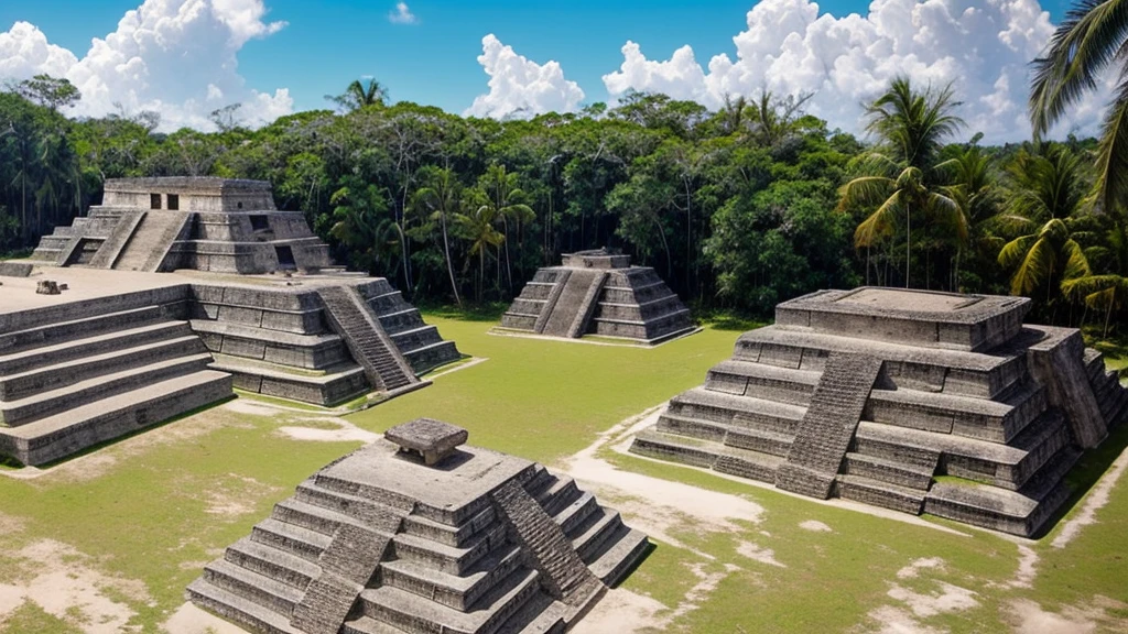 Artifacts from the Mayan civilization