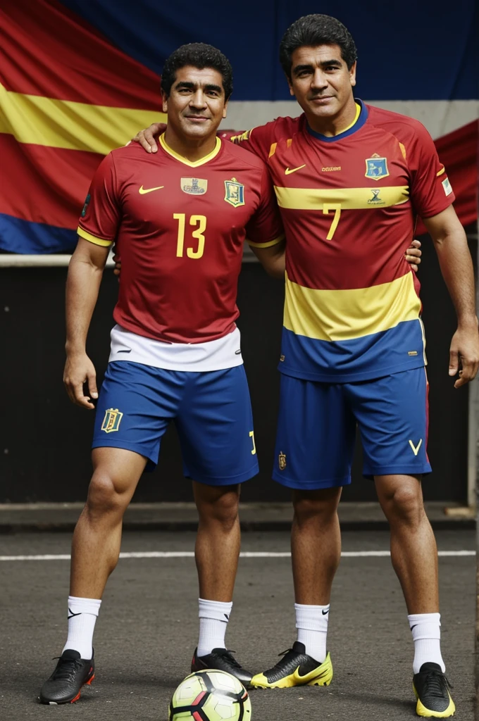 Make me Pele and Maradona with the Venezuelan soccer team shirt