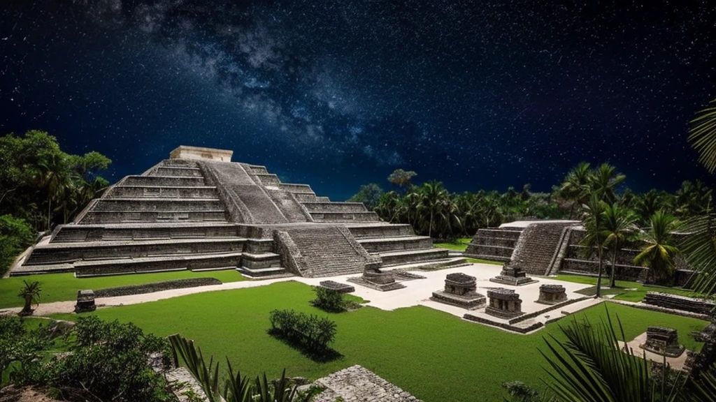 Mayan civilization with aliens