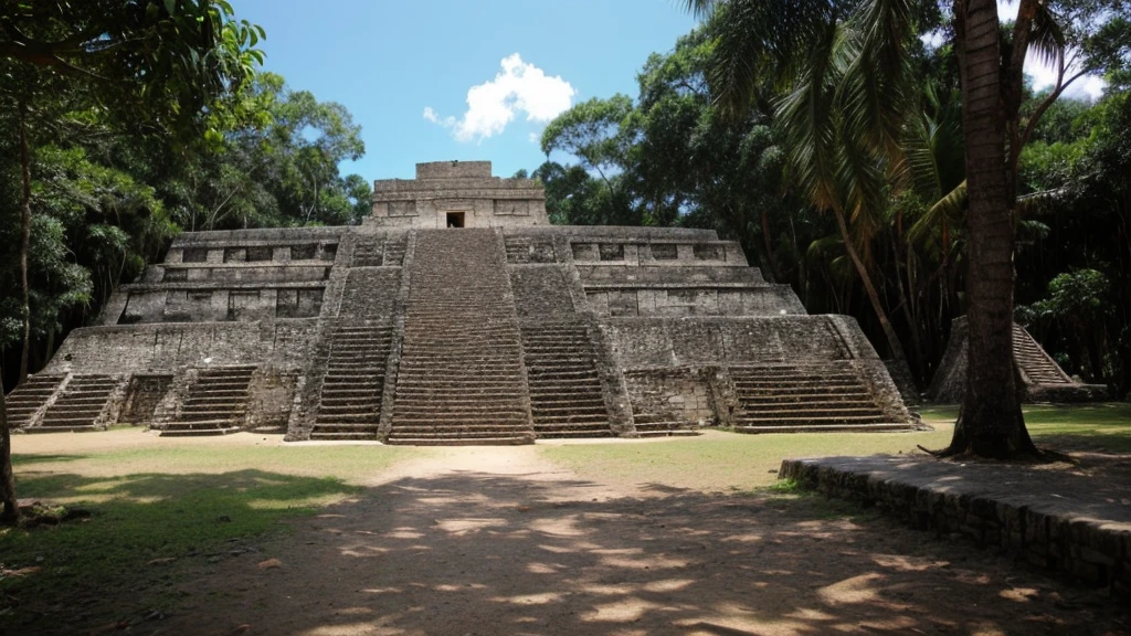 Mayan civilization with aliens