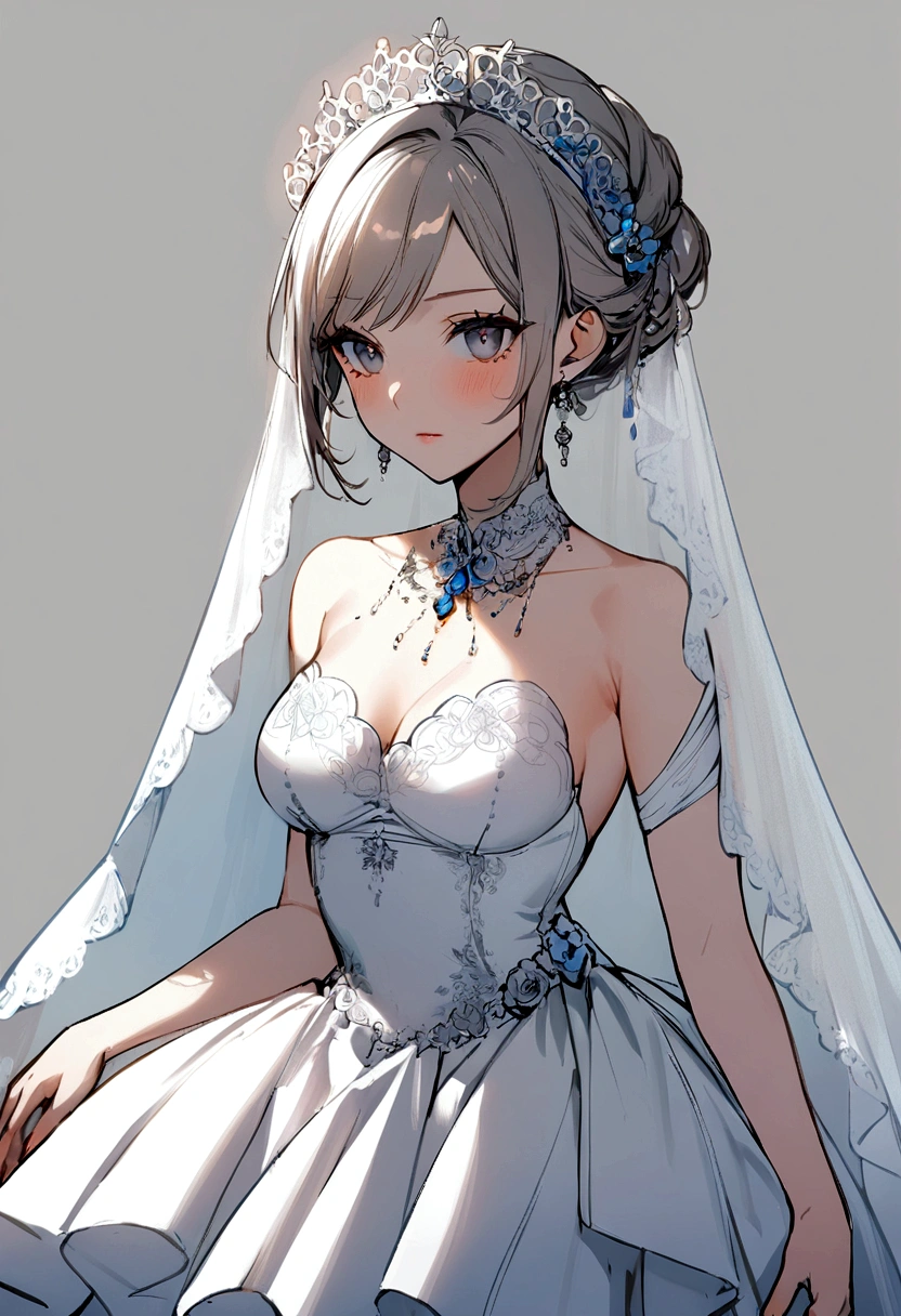 ((Finest quality)),(超A high resolution),(ultra-detailliert),(Meticulous portrayal),((Best Anime)),(Finest works of art),Ultra-Precision Art,The art of astounding depiction,Intricate fantasy art:1.5, (1人の女性:1.5),((bride:1.5)),(veils:1.5),(Pure White Wedding Dresses),Intricate and detailed lace, stain glass,Virgin Road, Blessings of Angels:1.3