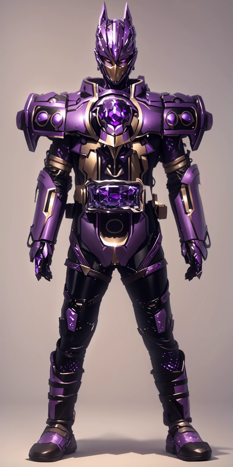 The color changes to purple diamond and gold，Some purple and gold（Ensure its layering and armor texture，Purple is the main color，Add some gold for decoration，Because of the extremely thick armor texture）