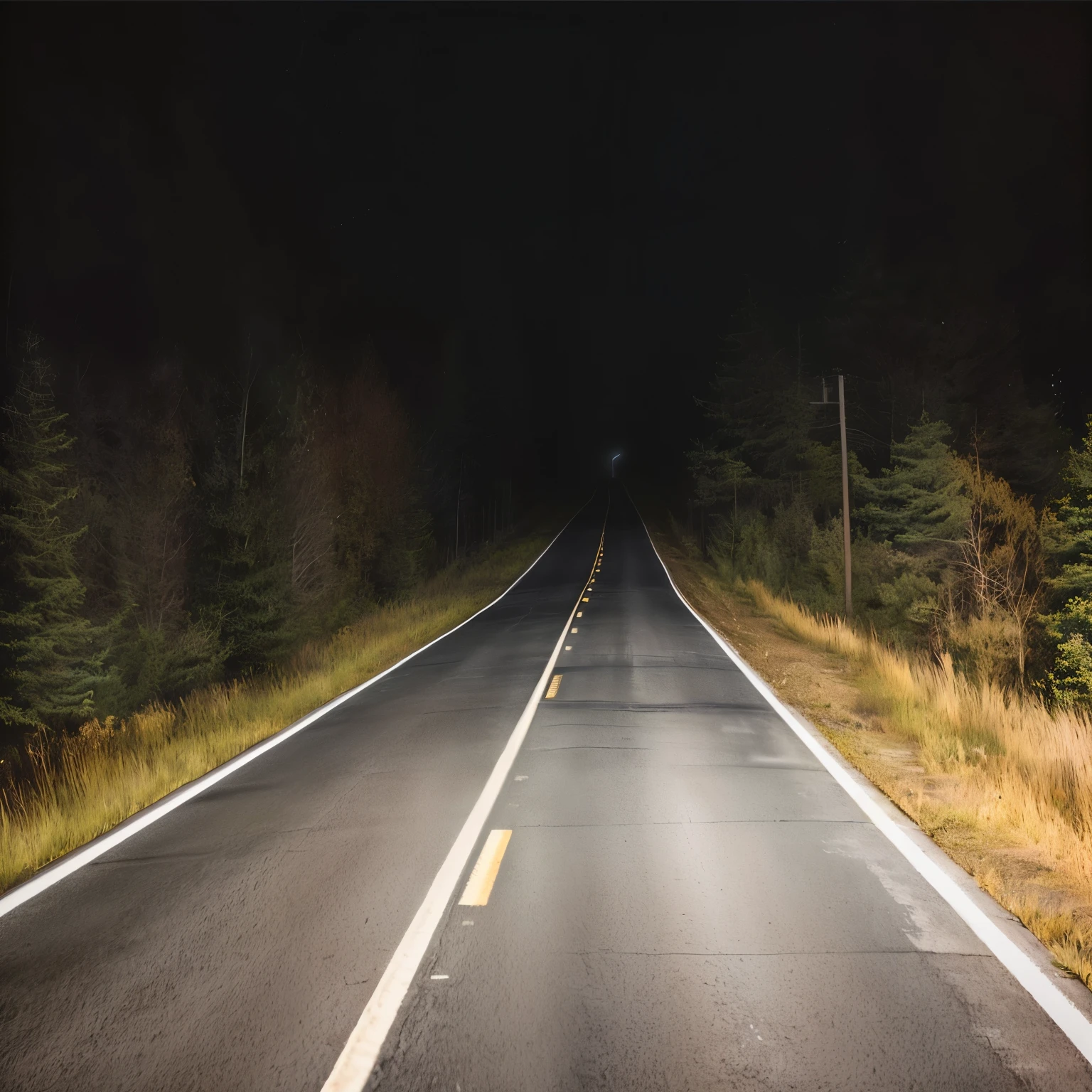 There is a long way,Empty and dark at night, Dark Road, forward lighting turned on, at night, Dark and wet road, The terrifying empty limbo, 空旷的the way, wet Dark Road, 空旷的the way in the middle, forward lighting are on, the way, forward lighting, Unsettling horror limbo, paved the way, road, Horrible photos,