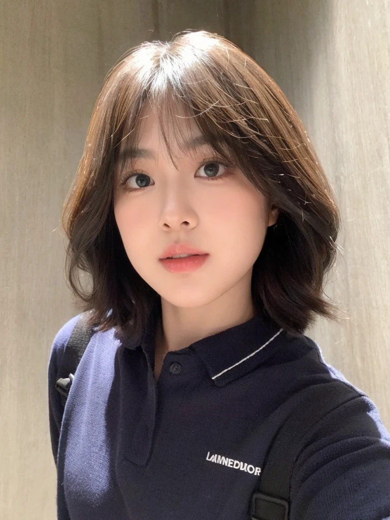 Short black brown hair,Beautiful and natural,The background is more advanced and beautiful