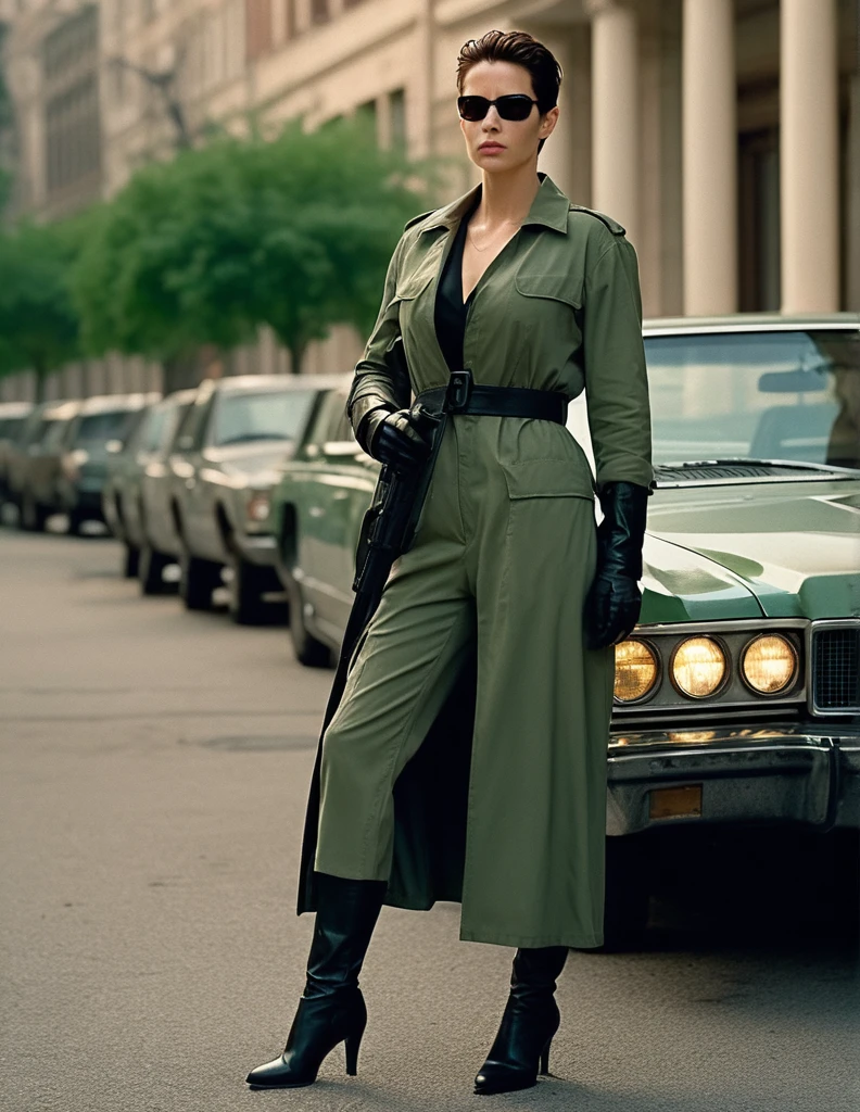 breathtaking ((ohwx woman)) as the one, in the movie The Matrix (1999), ruggedly handsome hero, depth of field, zeiss lens, detailed, symmetrical, centered, fashion photoshoot, 8 k resolution, extremely detailed, establishing shot, artistic, hyperrealistic, octane render . award-winning, professional, highly detailed