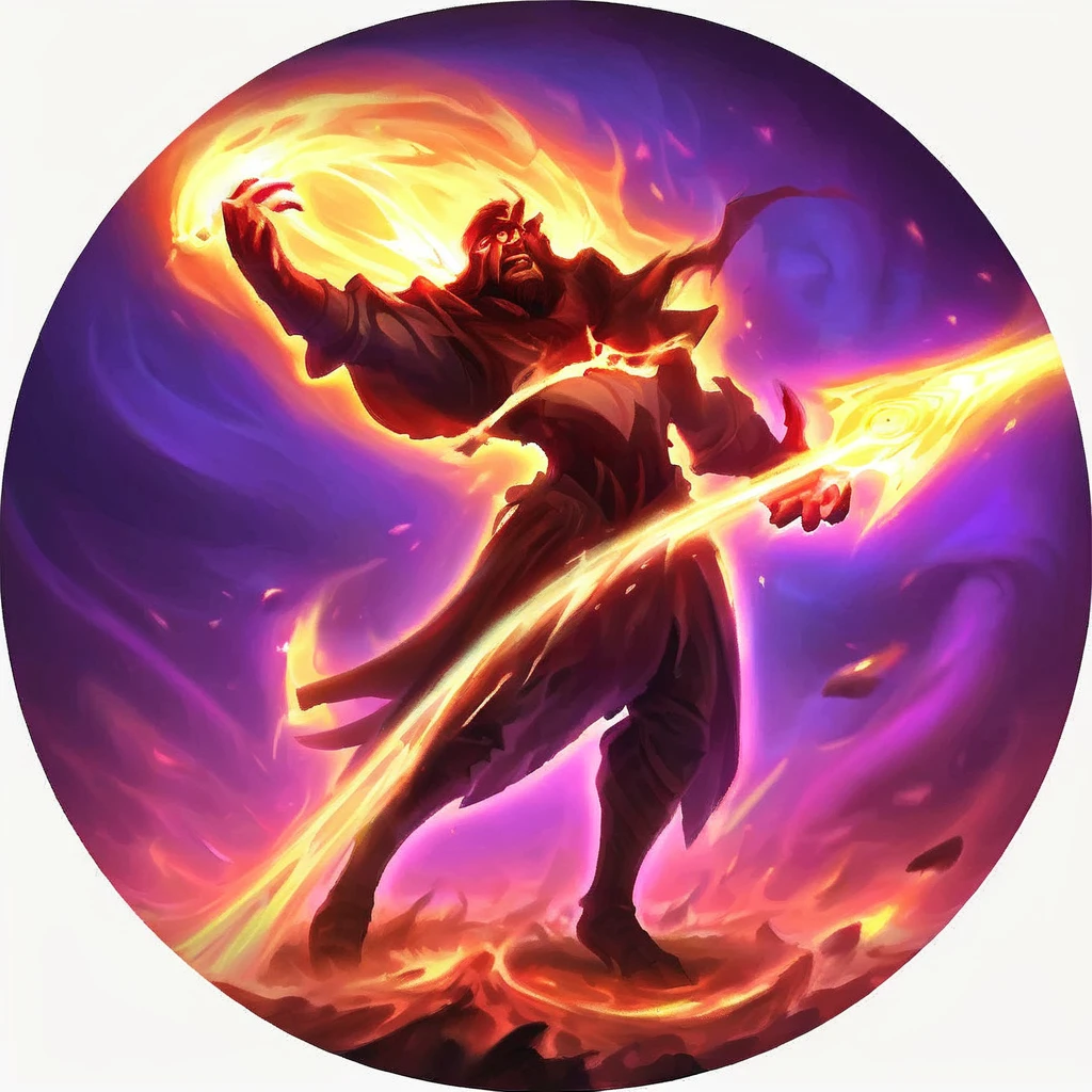 Imagine an illustration where a sinister and palpable magic strikes its target with relentless force. At the center of the scene, an iconic symbol is engulfed by a distorted aura of pain and agony. The target, a human figure, twists in anguish as they are overwhelmed by internal tremors, highlighting a suffering that seems to emanate from within. The composition should convey the sense that the magic penetrates deeply, causing an inner storm that manifests visibly.