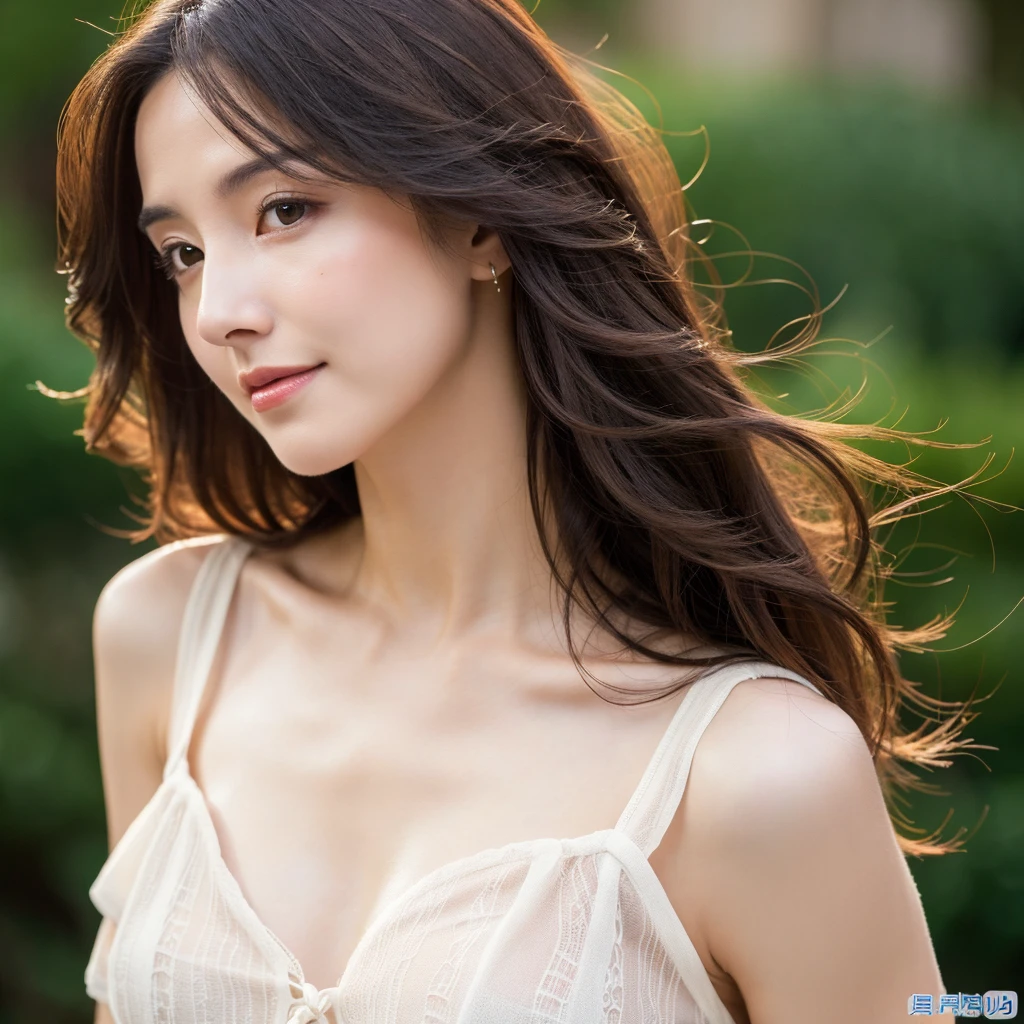 Beautiful mature woman with wavy long hair, Sexy Mature, Ultra-high resolution,(Realistic:1.4), ((Highest quality)), ((masterpiece)), (be familiar with),