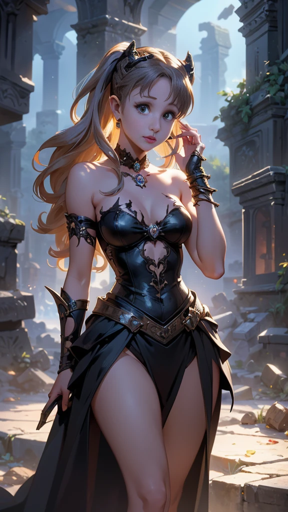(The best quality,A high resolution,Ultra - detailed,actual),Ariana Grande en lingerie white, ,(Ruined dungeon ruins background:1.4 ), Epic Fantasy Art Style HD, 4K fantasy art, epic fantasy digital art style, epic fantasy art style, Fantasy Woman, epic fantasy art portrait, Epic fantasy style, hyperrealistic fantasy art, hd fantasy art, Epic fantasy character art, epic fantasy art, in style of dark fantasy art, epic fantasy digital art,( Ariana Grande :1.4),( perfect anatomy :1.4), (dynamic cowboy pose), (cinematic lighting :1.4), (bright colors) ,