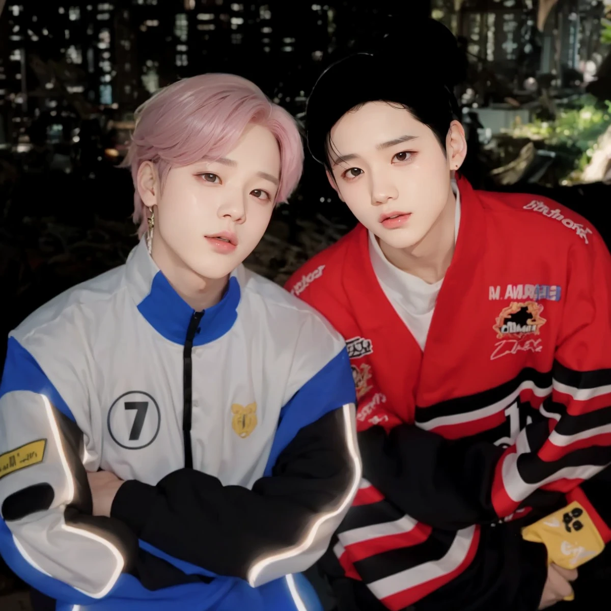 Jimin from bts tender and cute. Kpop idol. Ulzzang boy cute and tender. Innocent and angelic face. Very cute with pink hair and jungkook from bts, tender and cute