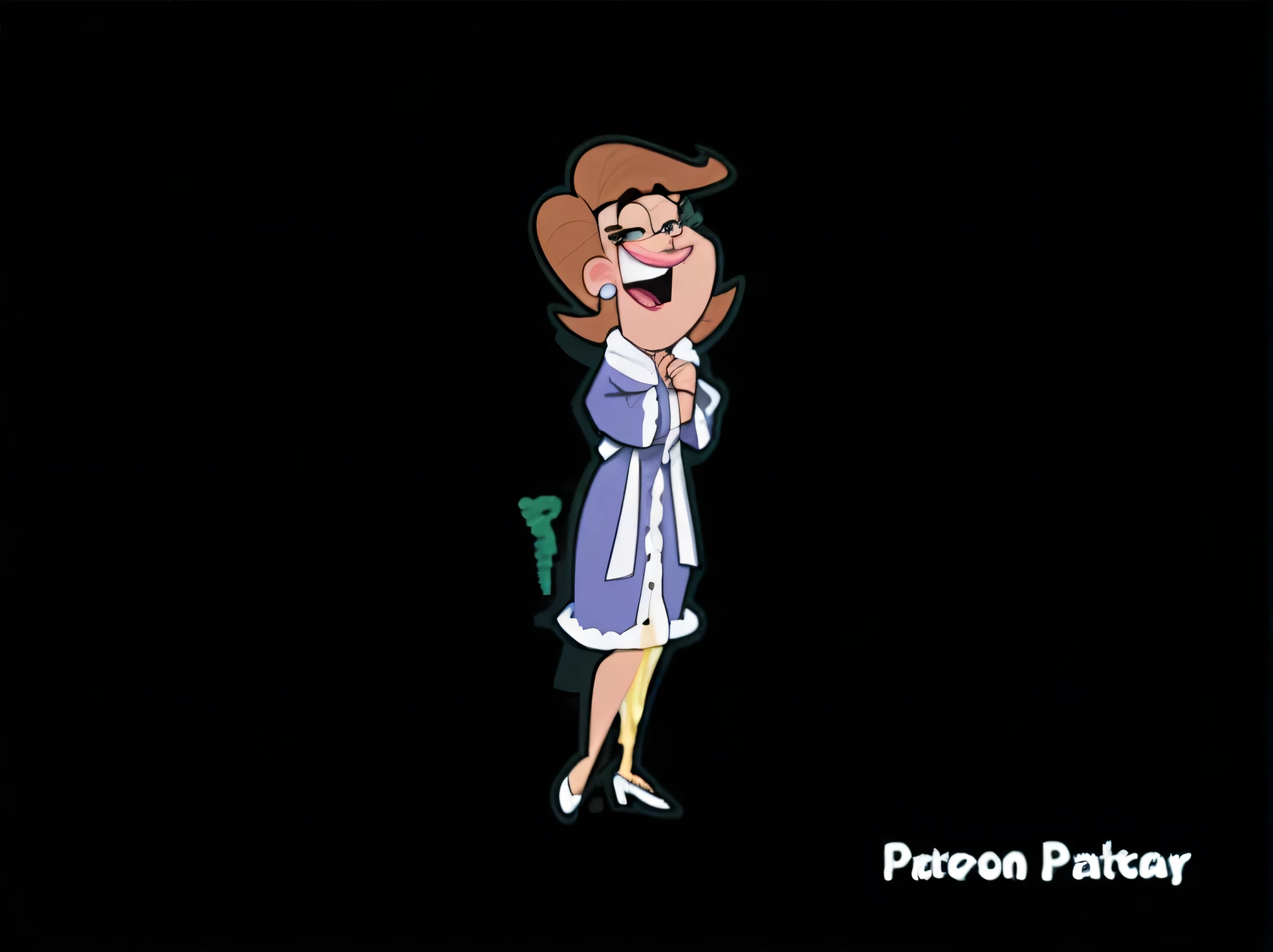Mrs Turner wearing purple nude long sleeve transparent plastic sheer Nightgown on for her naked body four penises Peeing on basement floor.