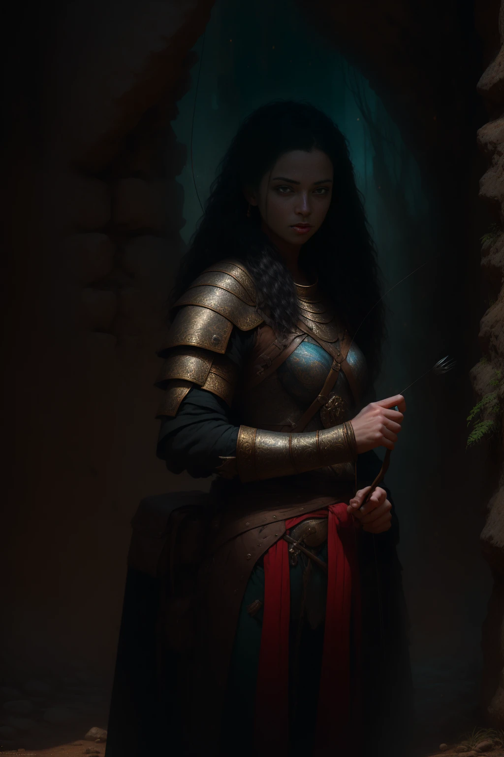 1 girl, archer:1.5, bow and arrow in her hand:1.4, detailed anatomy, fantasy, medieval, detailed face, detailed eyes, detailed lips, loose hair, natural background, dynamic pose, cinematic lighting, vibrant colors, dramatic atmosphere ( best quality, 4k, 8k, high resolution, masterpiece: 1.2), ultra detailed, (realistic, photorealistic, photorealistic: 1.37), cinematic composition