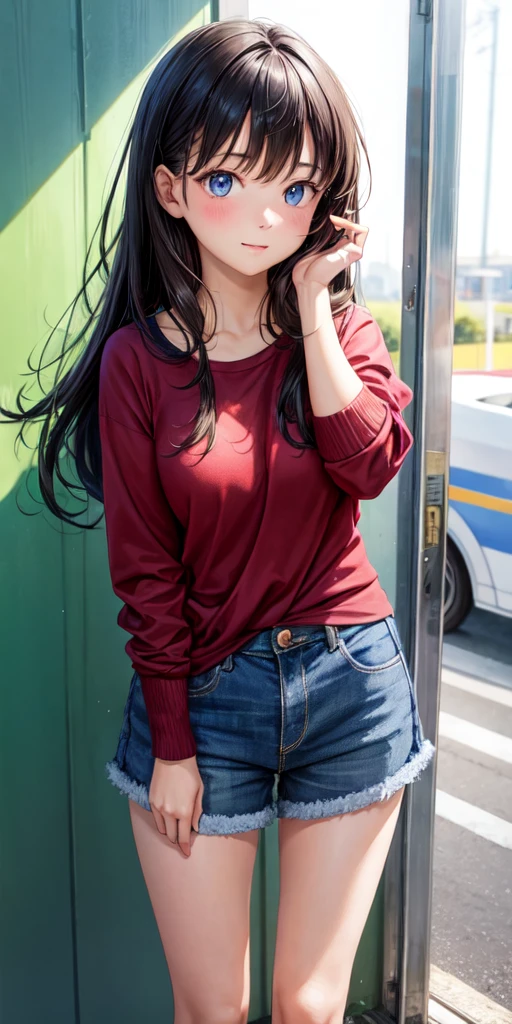 Girl looking at a boy