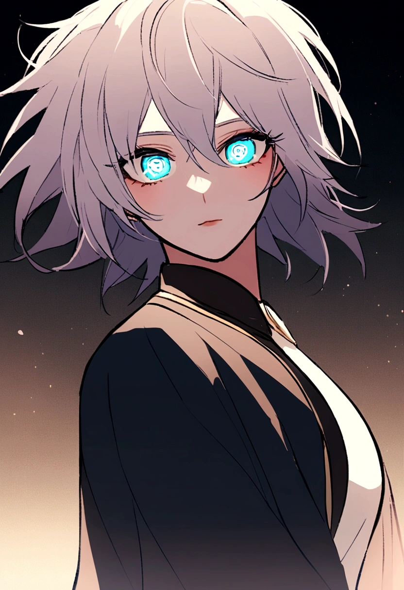 oc : Gojo Satoru and Sun Jin Woo. Female gender. can : the six eyes and monarch of shadows.
