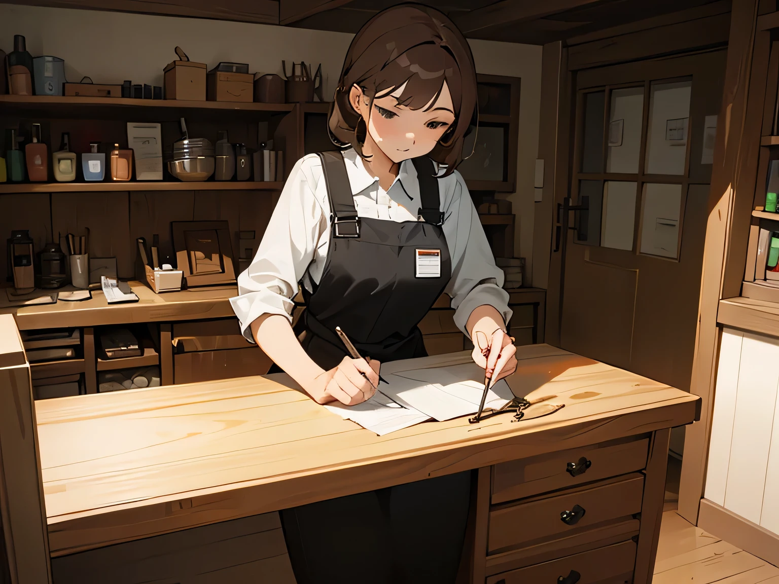 DIY woodworking woman