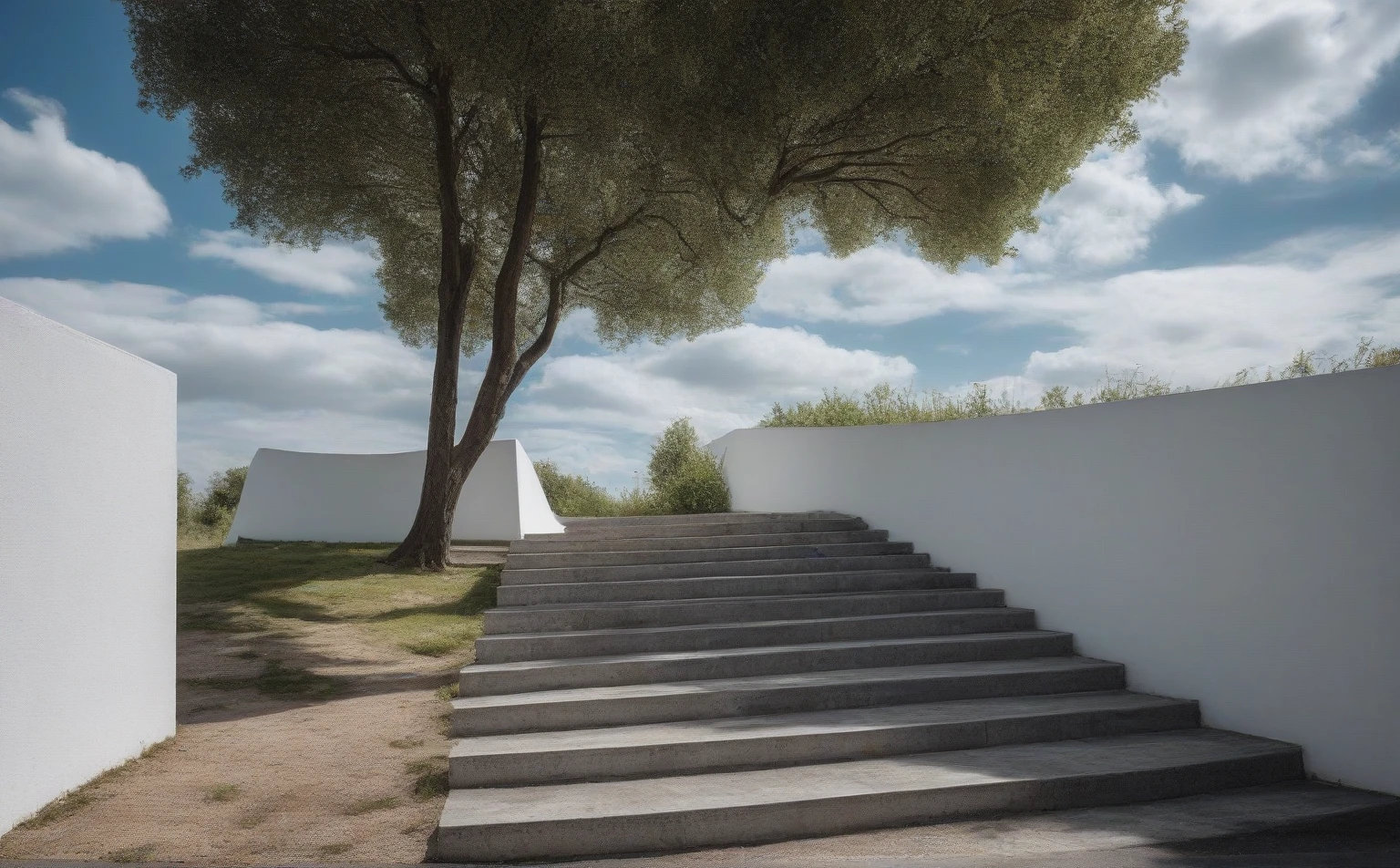 Raw photo,Masterpiece, high quality, best quality, authentic, super detail,
outdoors, onestoreyvillaXL, aiaigroup, house style modern on the street ,stairs, white wall
road,pavement, grass, trees, sky, cloud, (daylight:1.1)