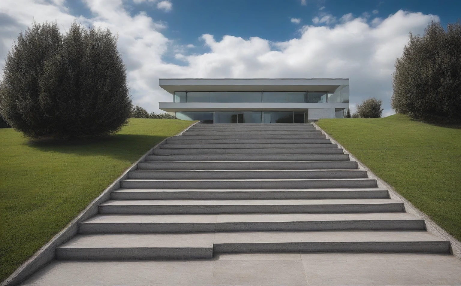 Raw photo,Masterpiece, high quality, best quality, authentic, super detail,
outdoors, onestoreyvillaXL, aiaigroup, house style modern on the street ,stairs, white wall
road,pavement, grass, trees, sky, cloud, (daylight:1.1)