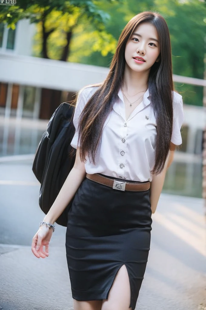 beautiful sexy female student,university