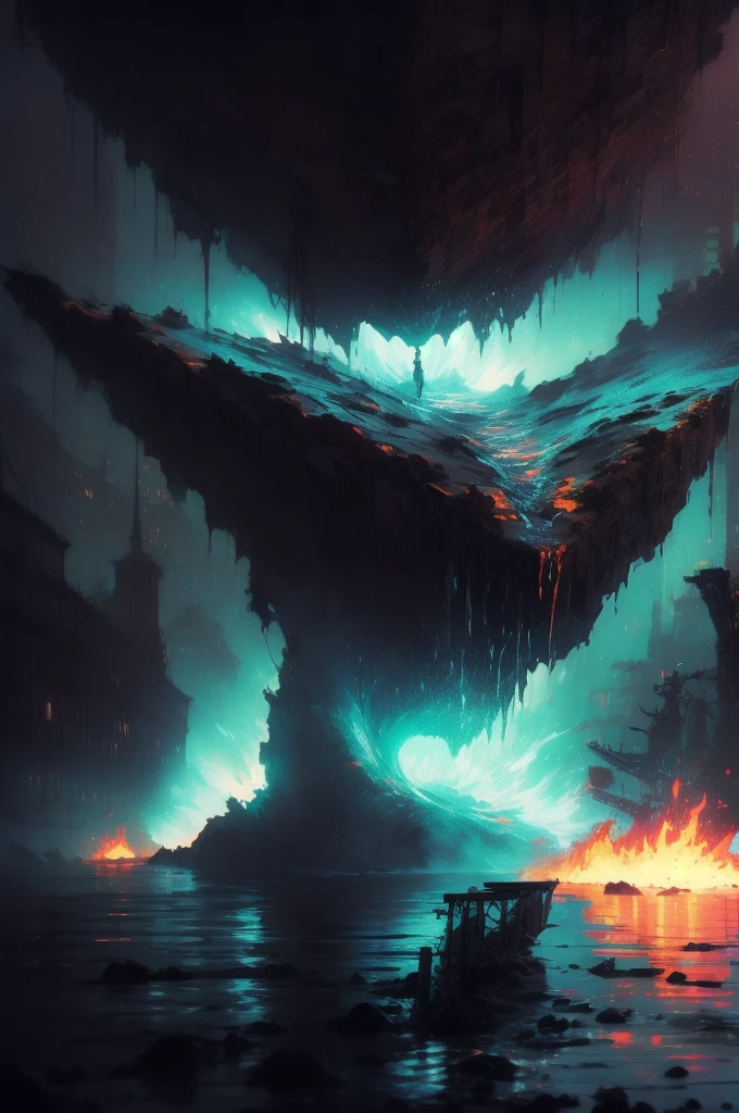 35mm Photography, White cropped top, beautiful earth filled with water and lava, Perfect Eyes, Sharp focus, 8k hd, Crazy details, Complex, nematode, Atmospheric 4K Hyper Detail, Cinematic sensibility, Sharp focus, masterpiece, color, Surreal, vivid colors, (Highly Detailed CG Unity 8K Wallpaper), Complex, High detail, Sharp focus, Realistic, Symmetric, Volumetric lighting, beautiful, rich dark masterpiece, Dan Mumford and Mark M. Simonetti-style astrophotography