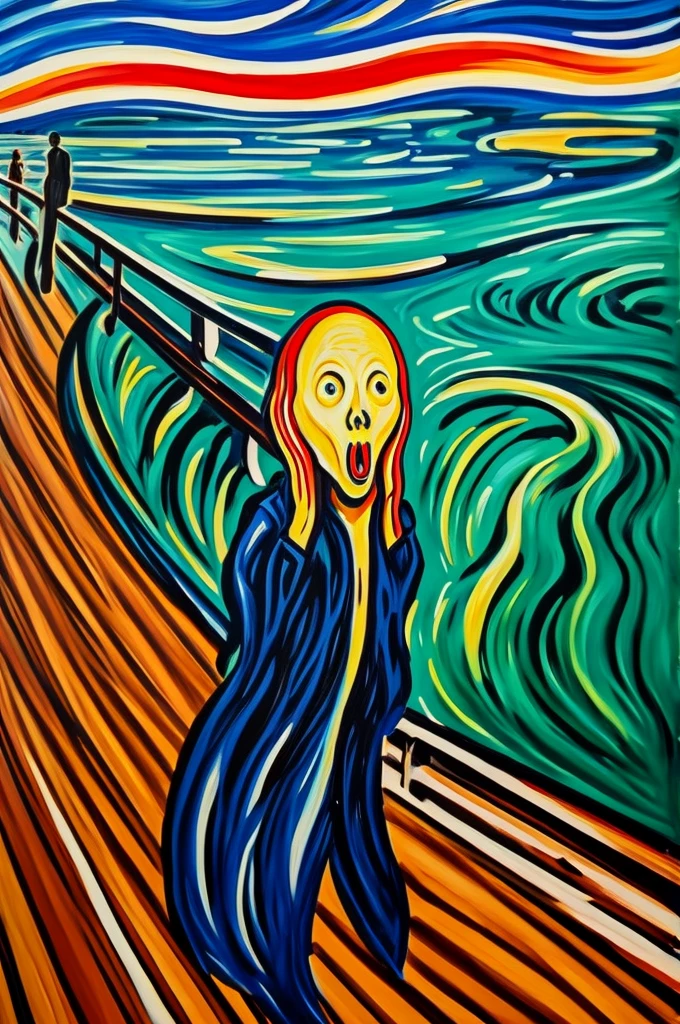 A painting faithful to Munch's The Scream