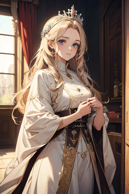 ((best quality)), ((masterpiece)), (detailed), King&#39;s Room, Fantasy, Perfect light and shadow，Scenes，landscape，8K，HD, Animation style, Genshin, Game, Europe, Luxury, gorgeous, Room, Demon&#39;s Room, Canopy bed