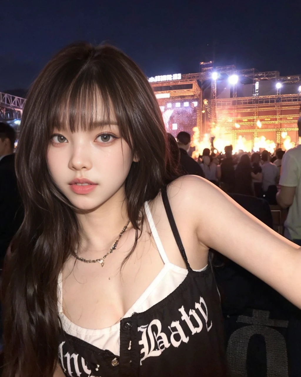 Jennie Kim from Blackpink HD With huge breasts and pink lips 