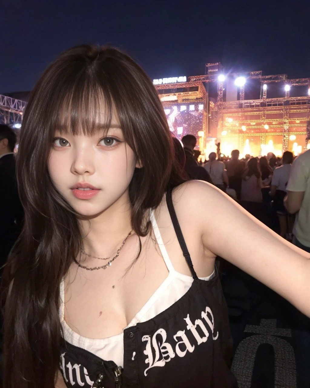 Jennie Kim from Blackpink HD With huge breasts and pink lips 