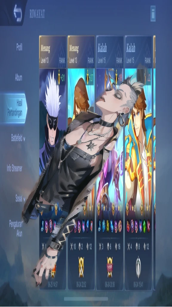 (masterpiece:1.2, best quality), (1lady, solo, upper body:1.2), Hair: buzz cut, Clothing: oversized, distressed denim jacket with patches and pins, paired with black skinny jeans and combat boots, Accessories: silver hoop earrings and a black choker necklace, Hanging out in an underground music venue or street art exhibit