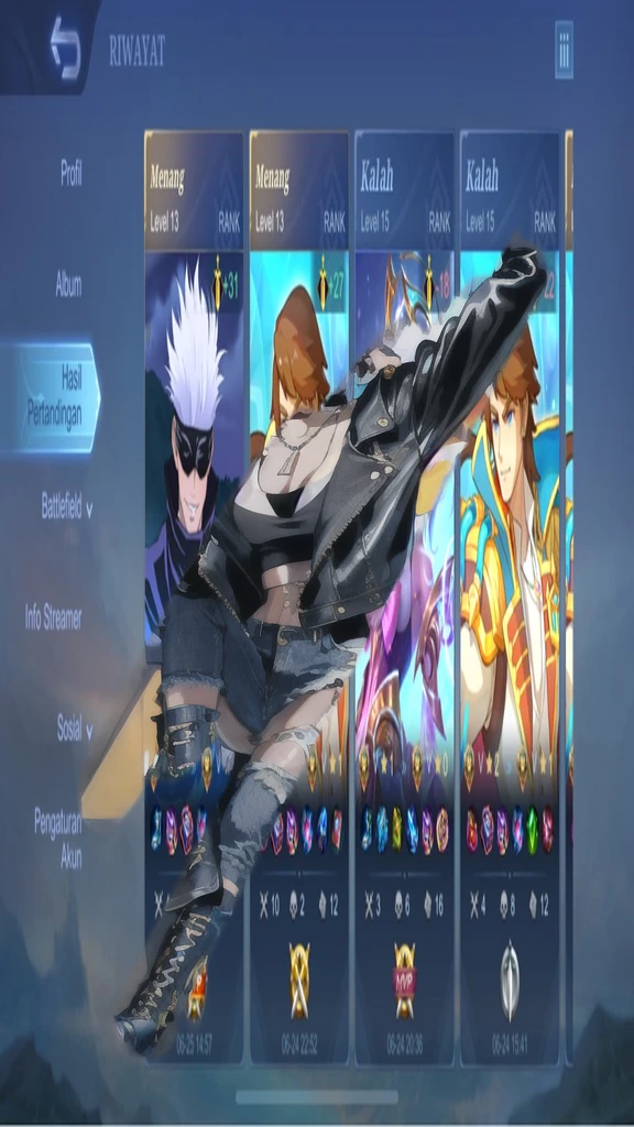 (masterpiece:1.2, best quality), (1lady, solo, upper body:1.2), Hair: buzz cut, Clothing: oversized, distressed denim jacket with patches and pins, paired with black skinny jeans and combat boots, Accessories: silver hoop earrings and a black choker necklace, Hanging out in an underground music venue or street art exhibit