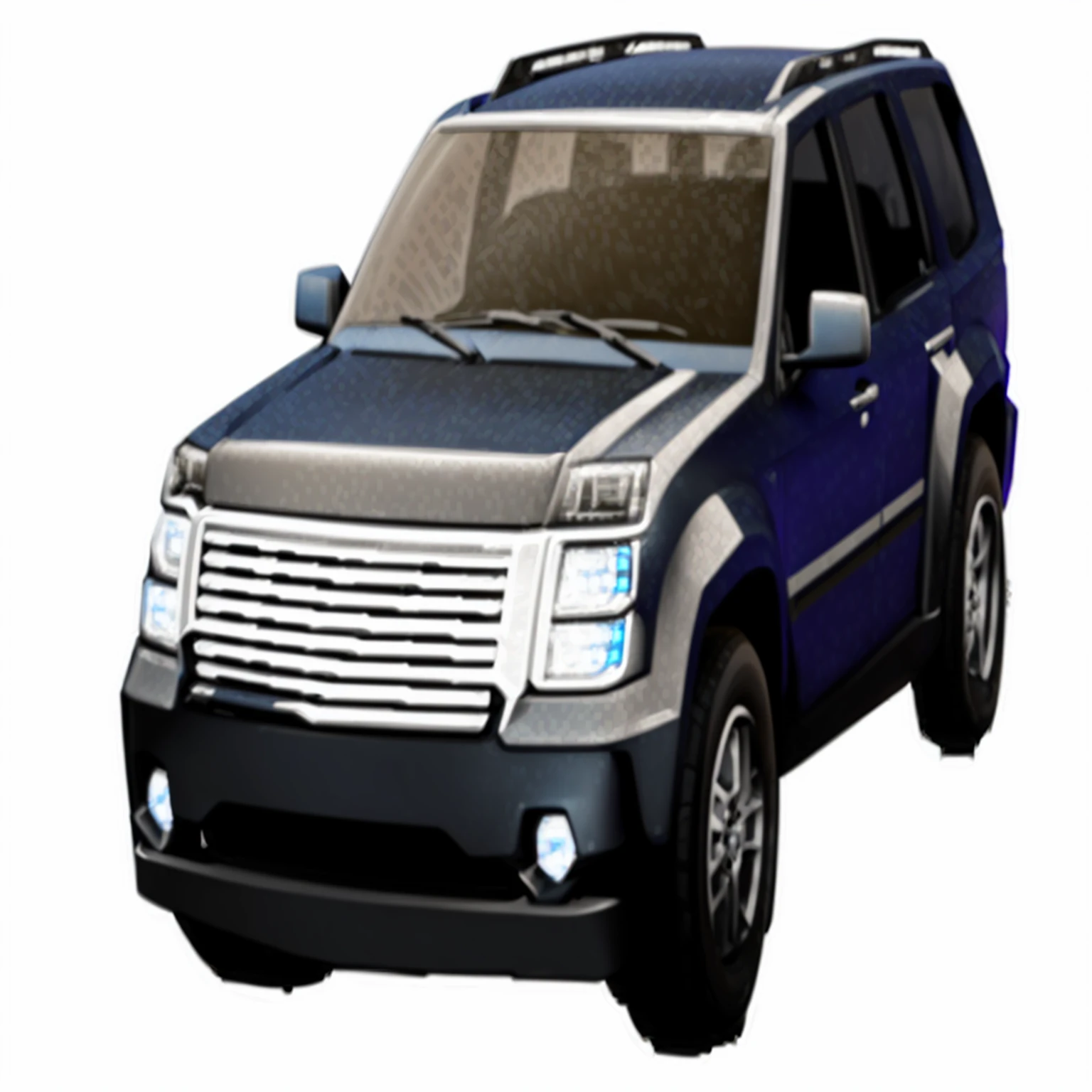 Alafed SUV with blue top and black roof, vehicle profile, Vehicle concept photos!!, full view of a car, tundra, author:Alan Jones, Traffic design renderings, Vehicle illustration, No hood | | Realistic shadows, Digital Art - N 9, 2 0 0 0, 2000, steel gray body, Bump maps, a car, Full Vehicle
