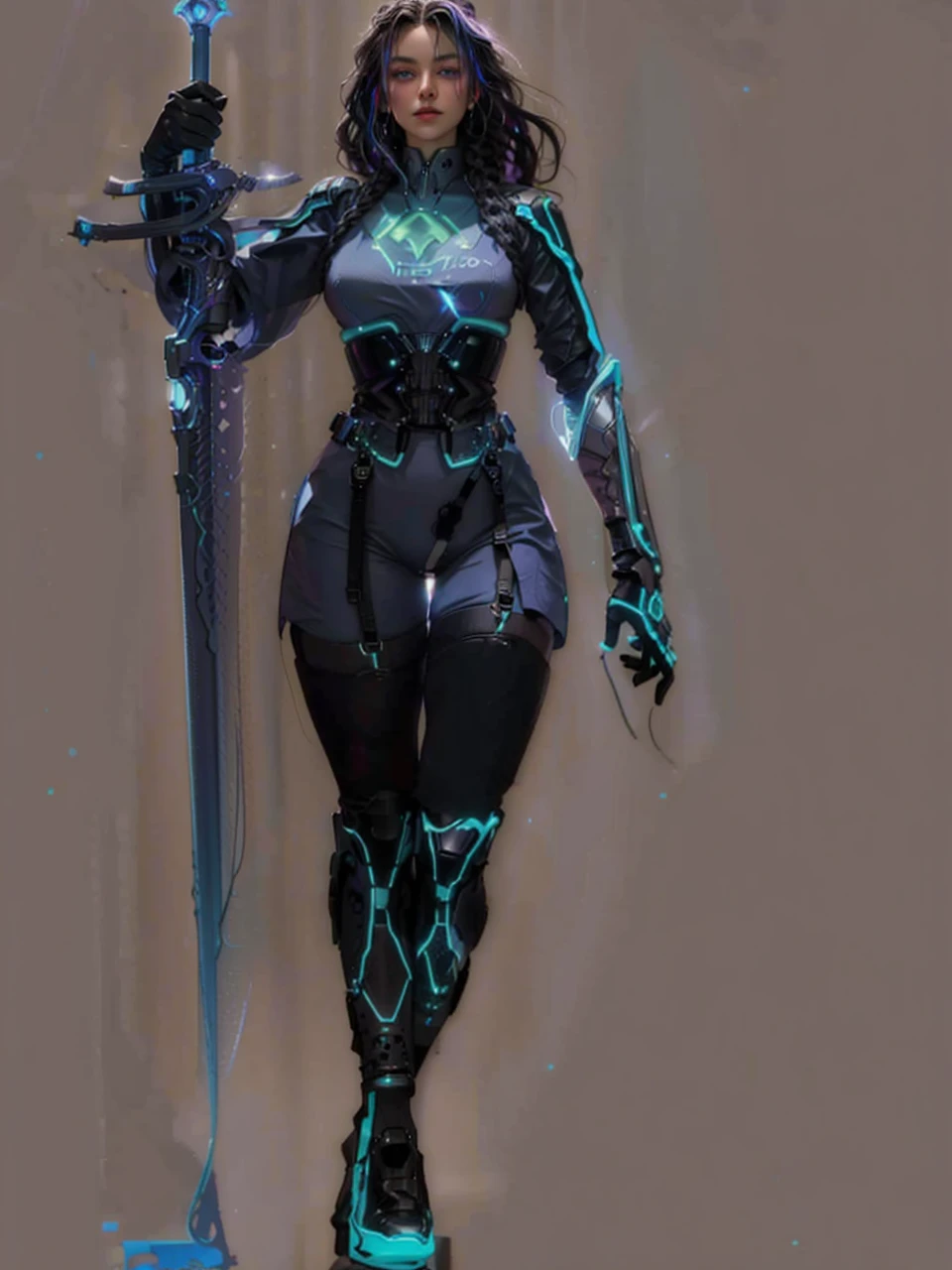 (master part, high resolution, photo-realistic:1.4), (long hair braid, Braided snakes, master part, best quality, alta qualidade, intrincado, Premiado) em um (neon-lit:1.4) CIDADE CYBERPUNK, em um (encharcado pela chuva:1.2) Rua, Medusa is a futuristic fashion icon, Mixture of bioengineered tissues and iridescent holographic scales, (neon roxo, Azul Neon:1.2), cabelos muito longos, reptile eyes, roxo neon, néem umzul, Metropolis, (Cinematic lighting, futuristic background:1.2), cowboy shot