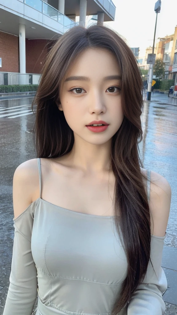8K Super Resolution、Beauty、One Woman、Dark Brown Hair:1.1、Highly detailed face、Lips detail、important、(Eyes meet)、double eyelid、Princess Eyes、Beautiful Japanese Women、Beautiful Japanese Women、Sensual lips、Bewitching body、20th Generation、(21 years old)、far and near method、 Realistic Japanese women、Wearing a super realistically detailed stylish silk tank top and mini skirt、Hair blowing in the wind、I can see your chest、Crisp images、The delicate sparkle of the eyes、Ultra-realistic detailed park with river、リアルで詳細なBeautiful breasts、color々Hair style、Smiling with a nice smile、Beautiful breasts、
