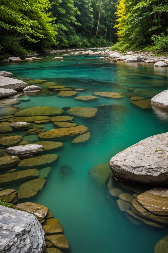 crystal clear river beauty