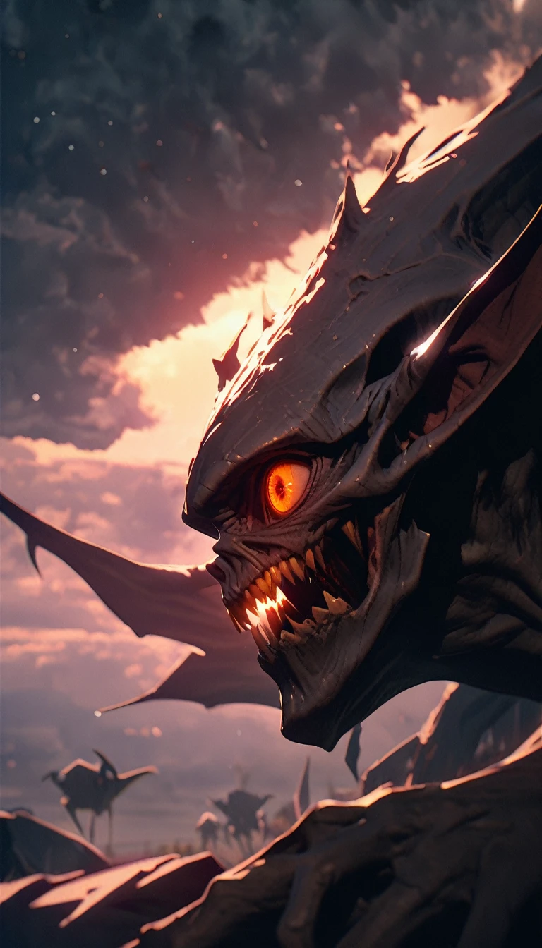 (8K, RAW photos, best quality, masterpiece: 1.4), (((Goblins))),Ultra-high resolution, Extremely detailed, light, Upper body close-up, 阴森的Goblins, White eyes, (Eyes of fear, Eyes are bright:1.2), horrifying,dark, High-quality shadows, Natural Lighting, (White highlights:1.2), night, cloudy day, (at home:1.2), (Floating:1.2)