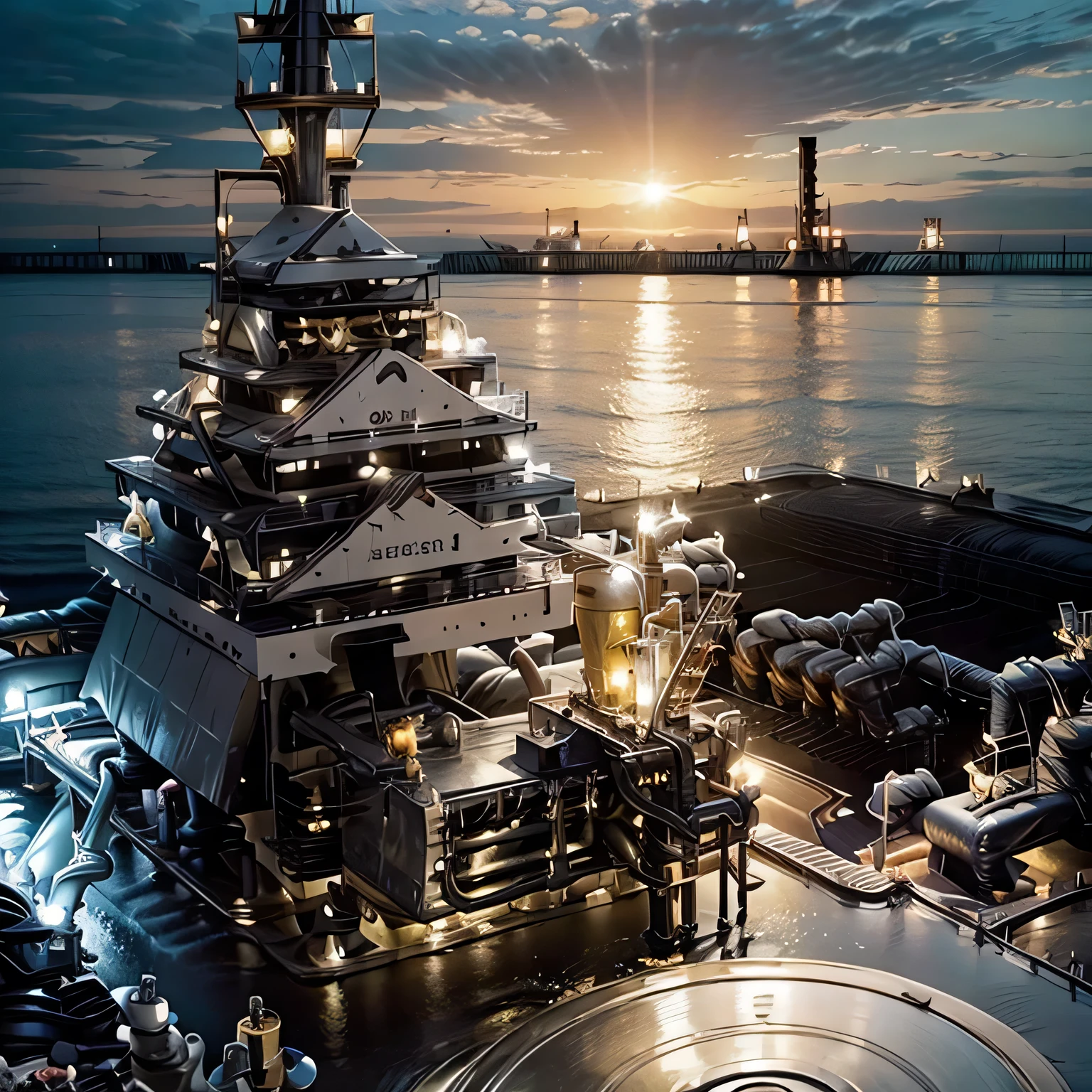 best quality, ultra-detailed, (oil field base:1.8), sunlight
