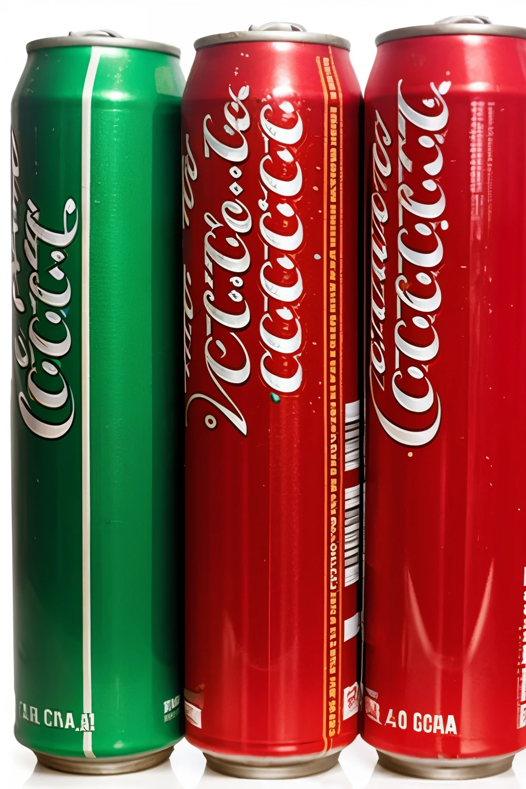 make a promotional banner about coca-cola, 3 canned Coca-Cola