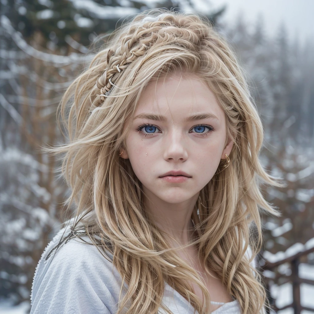  AlexiaThompson01R,, emerges from the snow falling outside, her straight blonde hair capturing the softness of flakes dancing in the wind. His expression is a mix of sadness and determination, reflected in your deep blue eyes, that seem to absorb the vastness of the Canadian winter. Tears join the cold raindrops on your cheeks, a melancholic synthesis of the nature that surrounds it. Her rosy lips and immaculately clear skin are markers of her innocence. ., while his arrogant stance indicates surprising inner strength. The direct, golden hair falls softly over the shoulders, adding an aura of serenity to your figure. AlexiaThompson01R is more than just a person lost in the vastness of the Canadian winter; She is a vision of beauty and resilience, a promise of hope in the midst of sadness. (completely naked) 