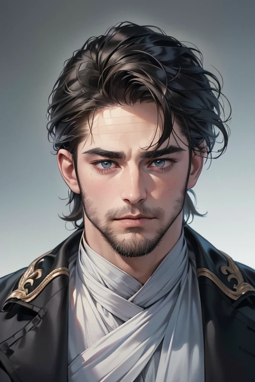 (best quality,4k,8k,highres,masterpiece:1.2),ultra-detailed,(realistic,photorealistic,photo-realistic:1.37),30 year old man,3 day beard,handsome anime,portraits,strong,masculine,dark hair,sharp jawline,mesmerizing eyes,perfectly styled hair,cool anime outfit,confident expression,vibrant colors,dynamic lighting