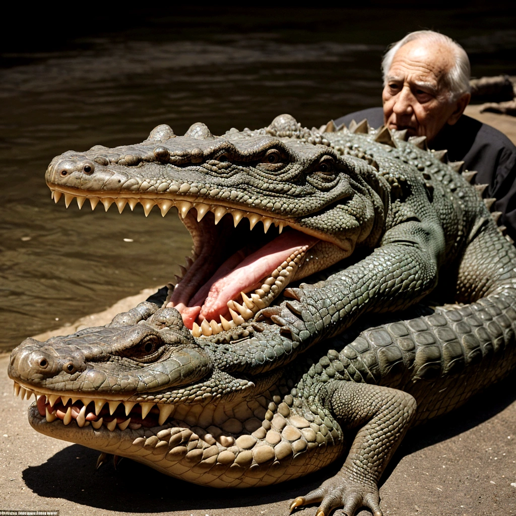 Grandfather told the king that I raised a crocodile from a  so it didn&#39;t hurt me. As for other crocodiles, if they eat enough, they won&#39;t hurt the base.