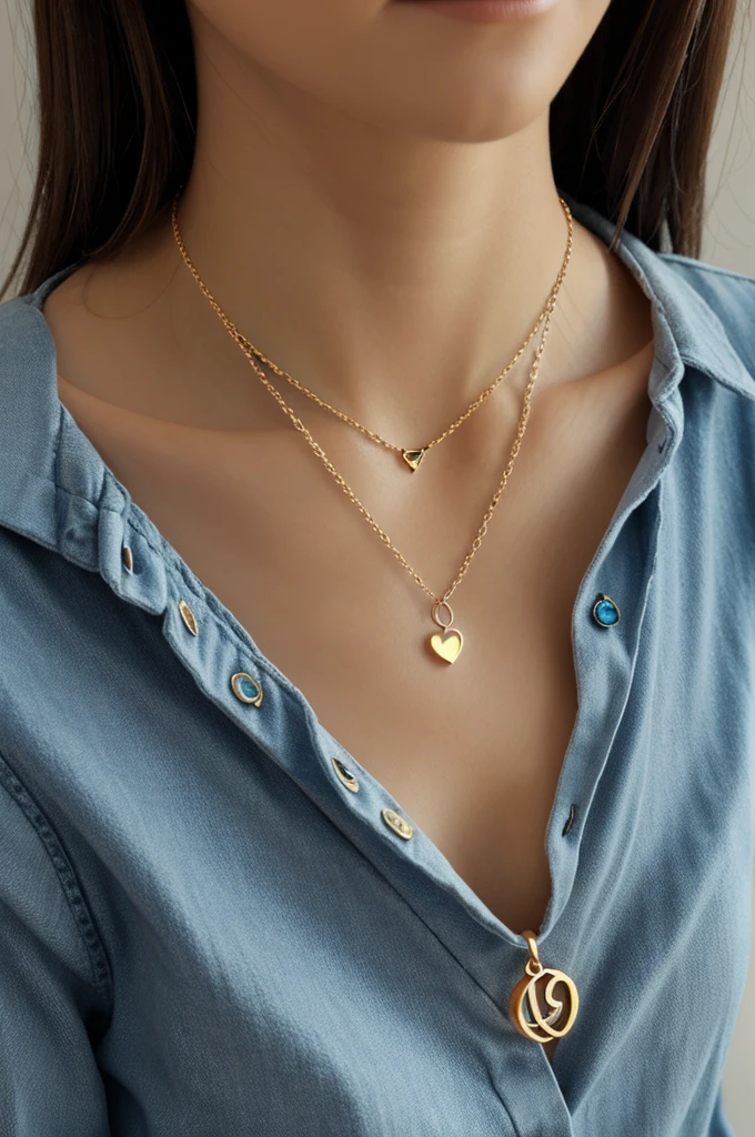 Generate a logo for a necklace with the letter OE