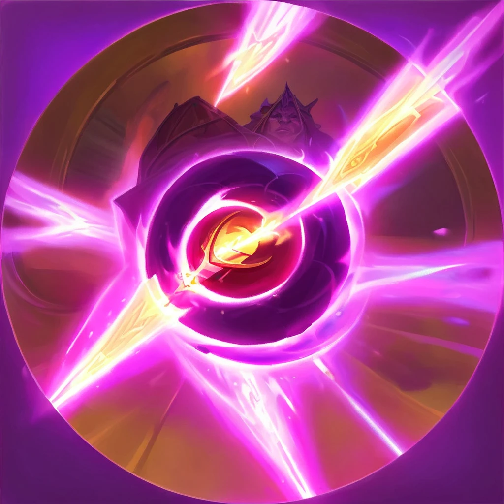 icon, purple, roxo claro, Visualize an artwork where the soul of a target undergoes a profound transformation through powerful magic. The target's soul appears distorted to those nearby, prompting them to make a Wisdom saving throw to maintain focus on the altered soul. Failure renders them unable to target the affected soul until the magic's duration ends. Additionally, the target inflicts significant damage of 1d10 + 1d8 on its next successful attack. The scene captures the moment of soul transformation with vivid visual effects, depicting the psychological impact on observers and the mystical energies at play.
