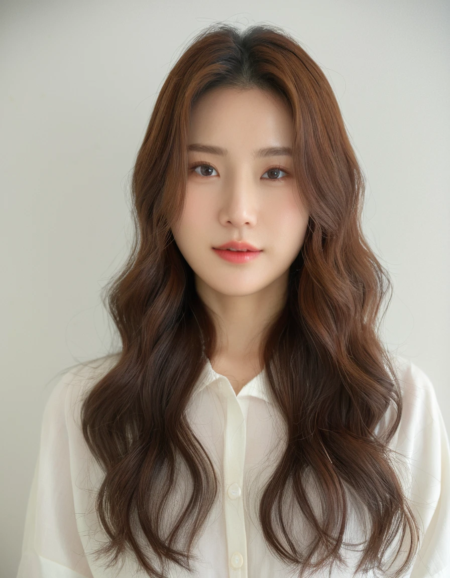 Best Quality, 8k, Masterpiece, (Portrait: 1.3), (photo realistic:1.4), (hyper realistic:1.4), Sharp Focus, looking at viewer, (smoother lighting:1.1), (increase cinematic lighting quality:0.9), realistic lighting, backlighting, light on face, ray trace, (brightening light:1.2), (Increase quality:1.4), sharp detail, (best quality real texture skin:1.4), finely detailed eyes, black_eyes, finely detailed face, 25 year old Korean woman