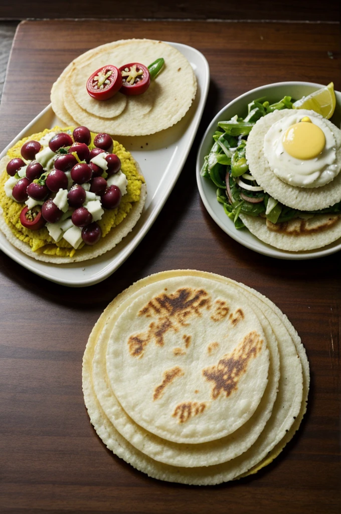 An arepa that plays vinotinto soccer