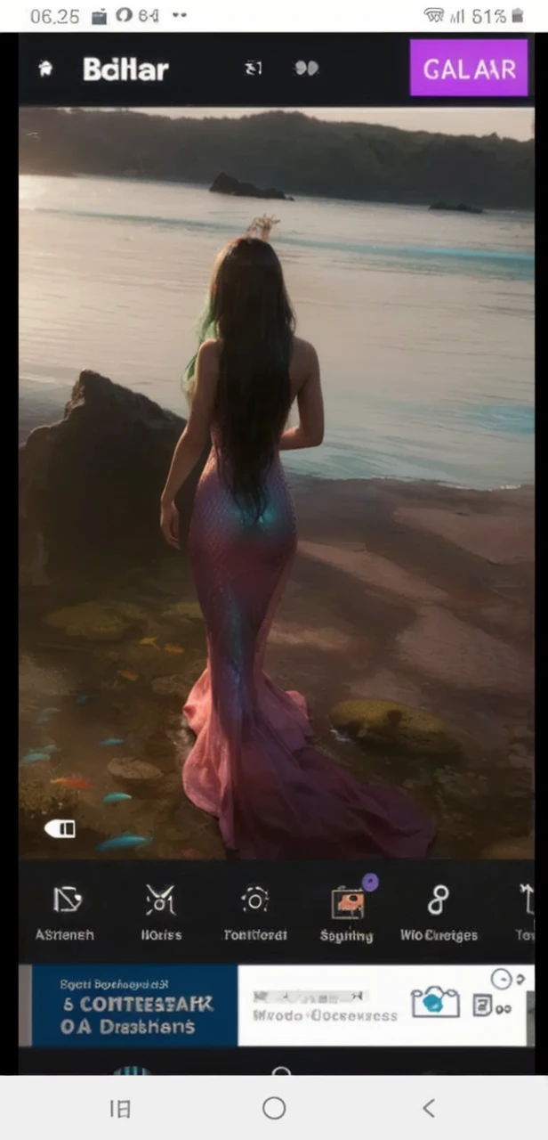 (best quality, masterpiece, colorful, dynamic angle, highest detailed),ultra high res,(photorealistic:1.4),1girl,die,male perspective,full body, mermaid, a small number of jellyfish, multicolored fish,long hair, bright green hair, perfect body proportions,(long dress:1.5),fantasy city,leather jacket,all fours, underwater coral reef