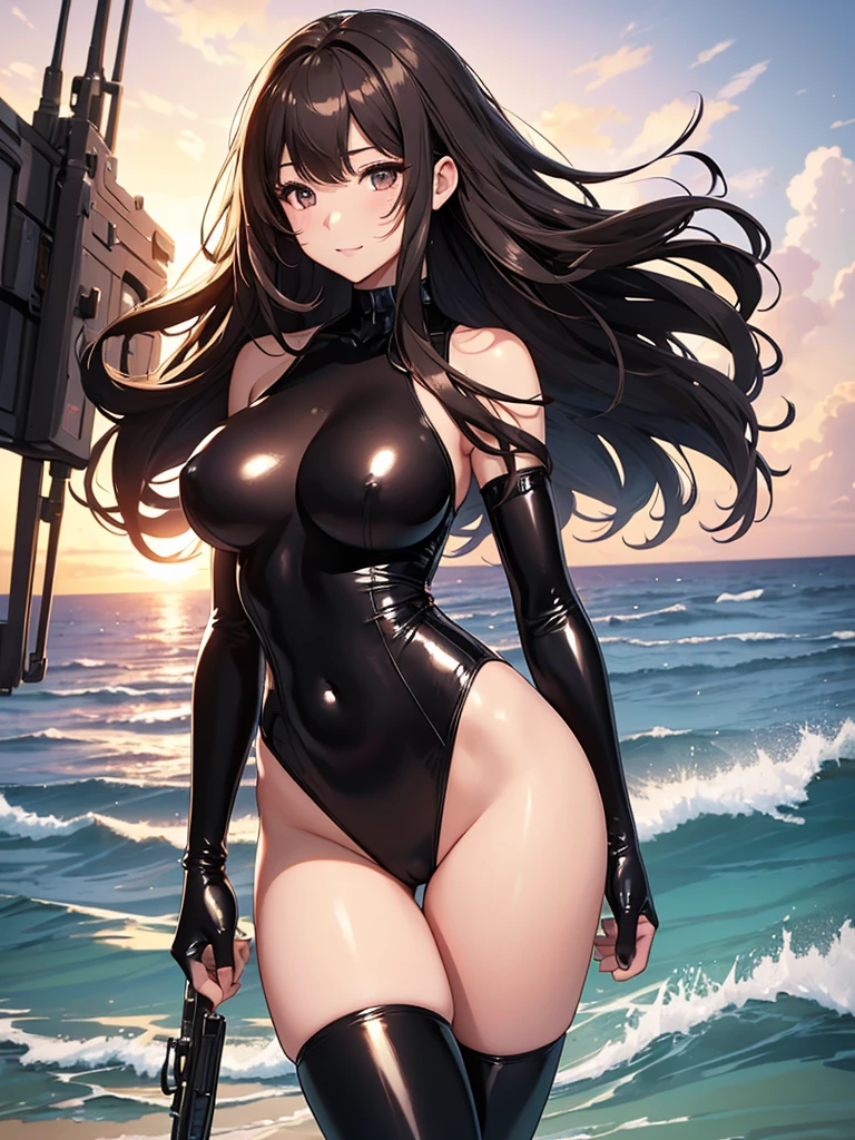 Beautiful Woman Height 170cm、Beautiful hair flutters in the wind、So that your hair will flow beautifully and strongly、strong、、Bust 120cm、Big Breasts、
Beautiful bodystocking underwear,(( sexy body suit latex)) strong wind、Sunset、Ocean、body stocking,swim wear, Beautiful thighs、Beautiful Skin、detailed groin、Huge beam rifle、intense、I was captured by the enemy and had my hands and feet tied.、Female soldier、machine-gun、Holding a firearm、Armament、Soldier、laser weapon、future world、Science fiction movies、Fight、intense、action、My hair flutters in the wind、My hair spreads in the wind、beautifully!Hall々and!Anger、
Light 黒Brown Hair A friendly smile 、magic Masterpiece Night Magic sexy, extremely beautiful 22歳 Big Breasts Beautiful Eyeagical gentle lighting cowboy shot ,Beautiful decoration、Imprisoned、Detained、Science fiction movies、hard boiled